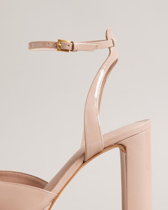 Chaussures à Talons Ted Baker Patent Platform High Beige Femme | XHL-08329641